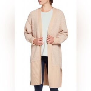 CALIA sherpa ribbed cardigan size M